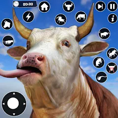 Скачать взлом Scary Cow Simulator Rampage (Скари)  [МОД Все открыто] - стабильная версия apk на Андроид