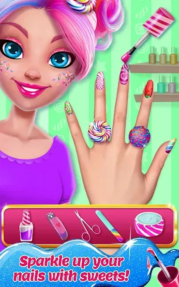 Candy Makeup Beauty Game  [МОД Все открыто] Screenshot 3