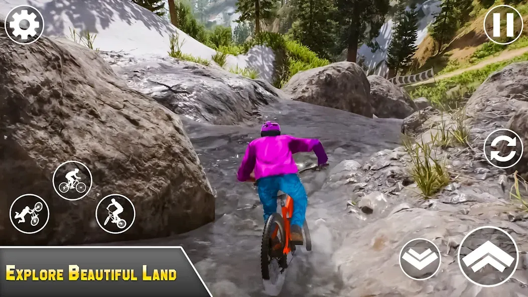 BMX Bicycle Games Offroad Bike  [МОД Много монет] Screenshot 1