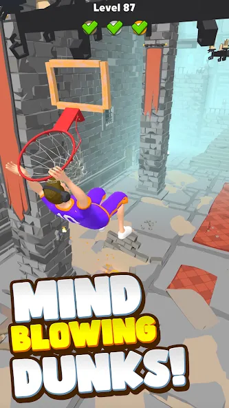 Hoop World: Flip Dunk Game 3D (Хуп Ворлд)  [МОД Unlocked] Screenshot 2