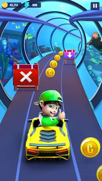 Mini Car Runner - Racing Games (Мини Кар Раннер)  [МОД Много монет] Screenshot 4