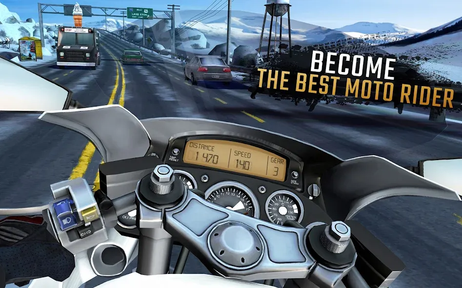 Moto Rider GO: Highway Traffic (Мото Райдер ГО)  [МОД Бесконечные монеты] Screenshot 5