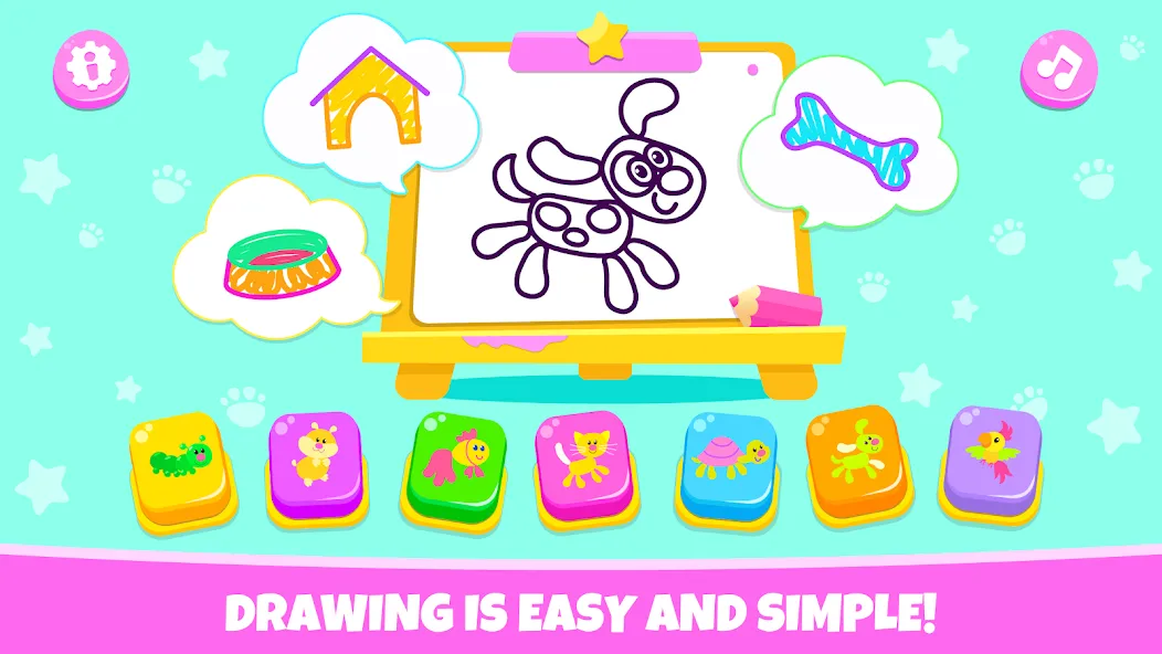 Drawing for kids! Toddler draw  [МОД Все открыто] Screenshot 1