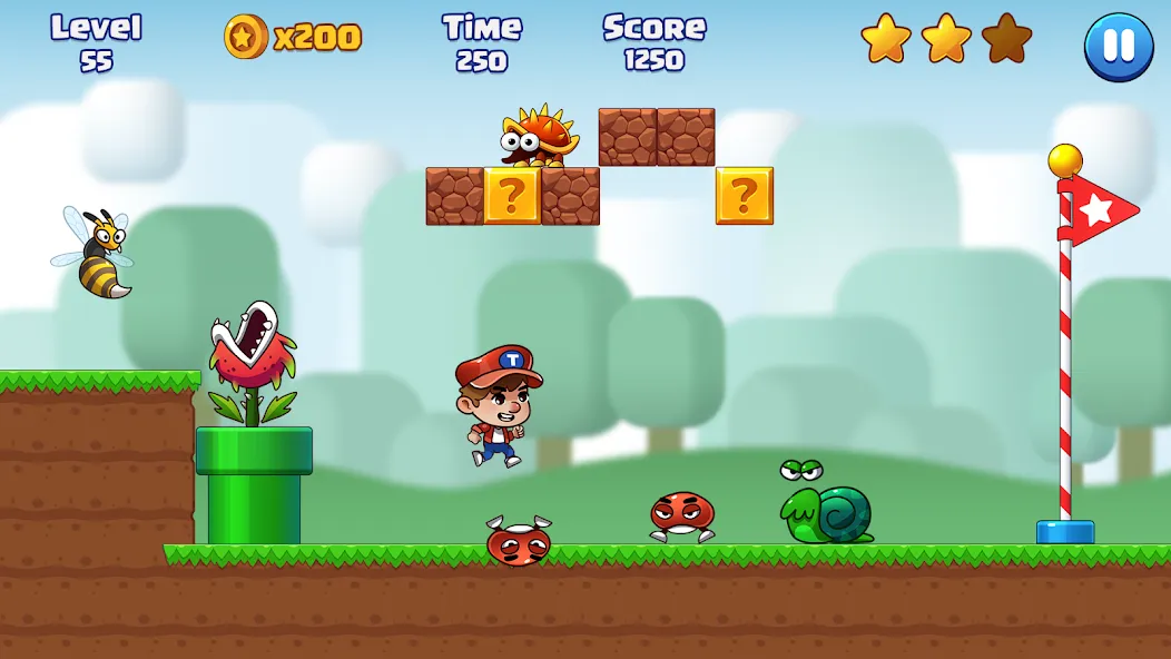 Super Bill World-Fun Adventure (Супер Билл Мир)  [МОД Много монет] Screenshot 1