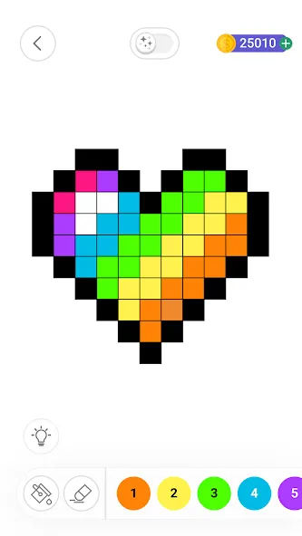 Color by Number：Coloring Games (Цвет по номерам)  [МОД Бесконечные монеты] Screenshot 4