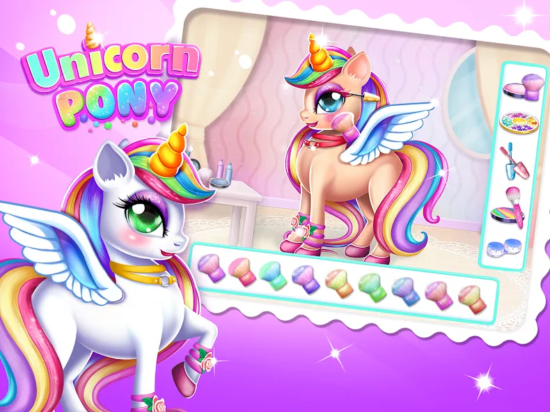 Unicorn Dress up Girls Game  [МОД Все открыто] Screenshot 1