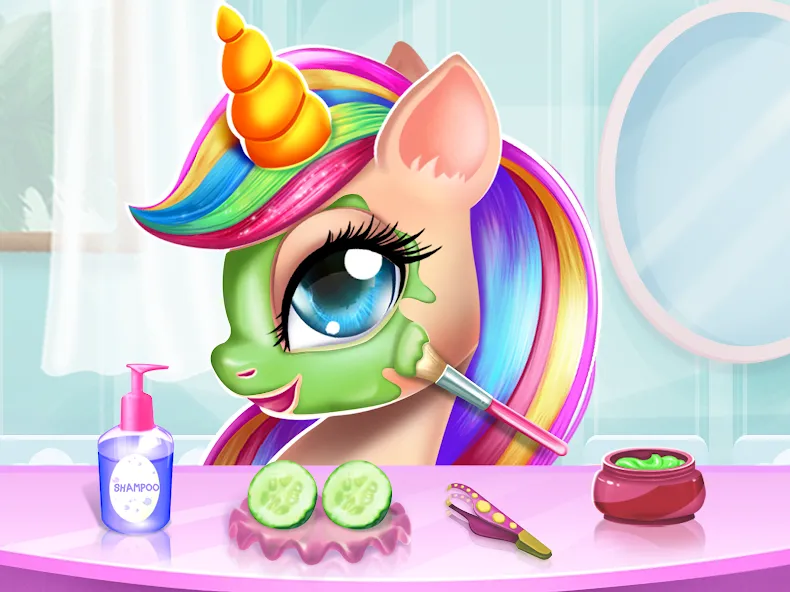 Unicorn Dress up Girls Game  [МОД Все открыто] Screenshot 3