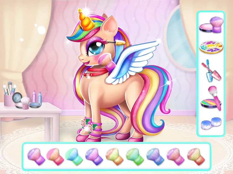 Unicorn Dress up Girls Game  [МОД Все открыто] Screenshot 4