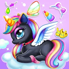 Скачать взломанную Unicorn Dress up Girls Game  [МОД Все открыто] - стабильная версия apk на Андроид