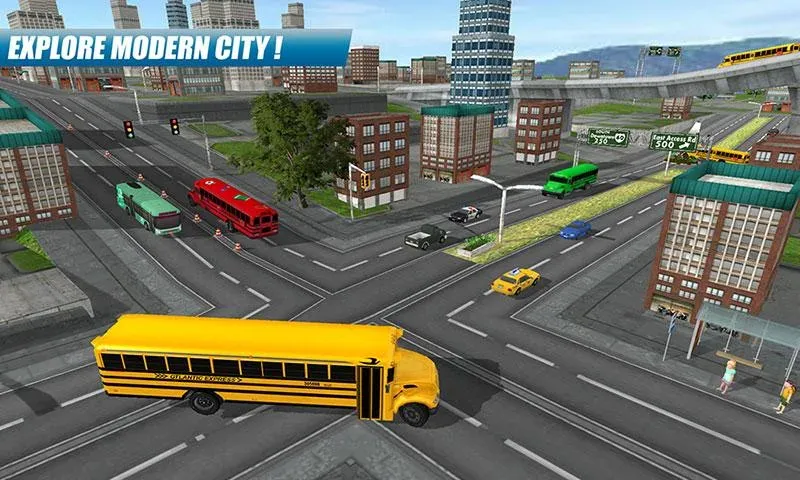 School Bus Driving Game  [МОД Бесконечные монеты] Screenshot 3