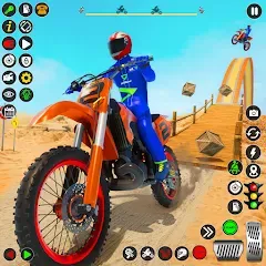 Скачать взломанную Bike Stunt Games Stunt Bike 3D (Байк стант рэмп игра Байк Джамп)  [МОД Unlocked] - последняя версия apk на Андроид