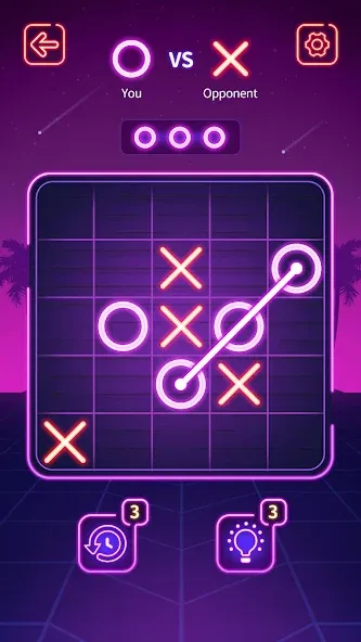 Tic Tac Toe - Offline XOXO (Тиктактое)  [МОД Unlimited Money] Screenshot 1