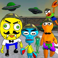 Скачать взломанную Sponge Area 51. Neighbor Alien  [МОД Mega Pack] - полная версия apk на Андроид