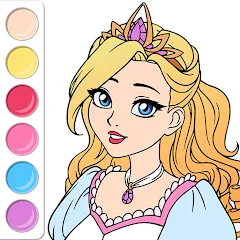 Взлом Princess Coloring Book Game  [МОД Все открыто] - последняя версия apk на Андроид