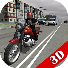 Взломанная Russian Moto Traffic Rider 3D  [МОД Много монет] - полная версия apk на Андроид