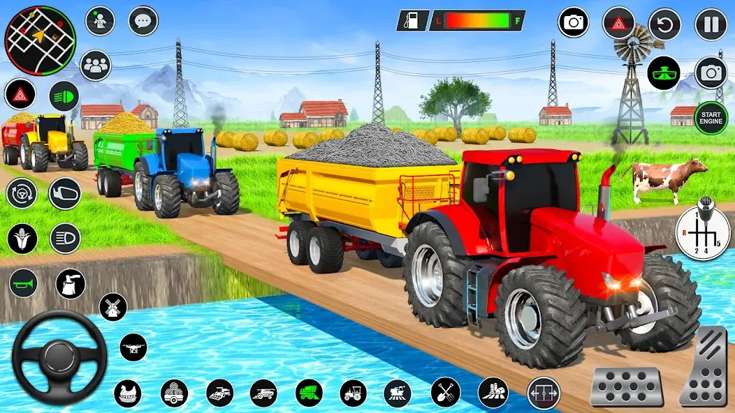 Real Tractor Driving Games (Риал Трактор Драйвинг Геймс)  [МОД Mega Pack] Screenshot 5