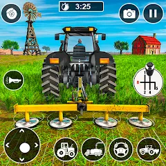 Скачать взломанную Real Tractor Driving Games (Риал Трактор Драйвинг Геймс)  [МОД Mega Pack] - последняя версия apk на Андроид