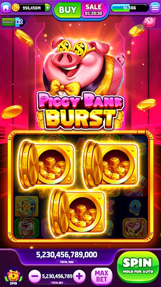 Spin To Rich - Vegas Slots (Спин Ту Рич)  [МОД Все открыто] Screenshot 1