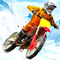 Скачать взломанную Snow Tricky Bike Stunt Race 3D  [МОД Бесконечные деньги] - последняя версия apk на Андроид