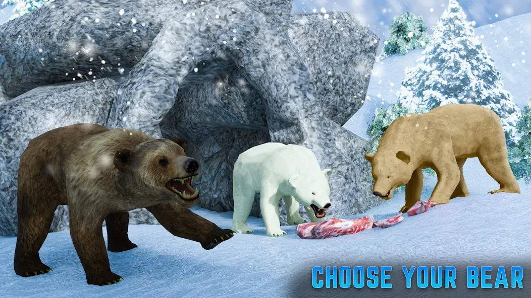 Polar Bear Family Survival  [МОД Бесконечные монеты] Screenshot 2