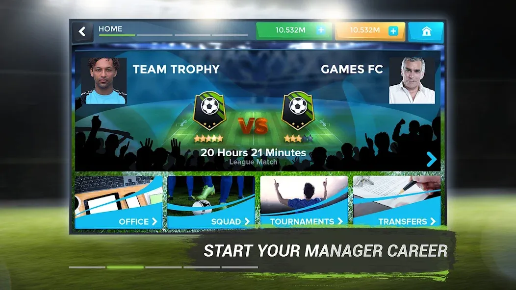 FMU - Football Manager Game (Эфэмуэй)  [МОД Unlimited Money] Screenshot 2