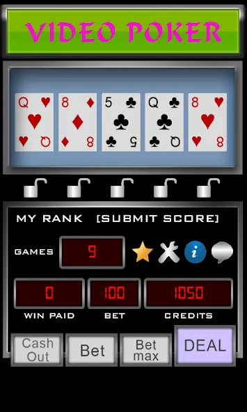 Video Poker (Видео Покер)  [МОД Unlocked] Screenshot 3