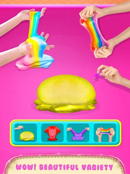 Make Fluffy Slime Maker Game  [МОД Unlimited Money] Screenshot 4