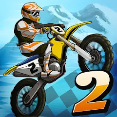 Взломанная Mad Skills Motocross 2 (Мад Скилс Мотокросс 2)  [МОД Бесконечные монеты] - последняя версия apk на Андроид