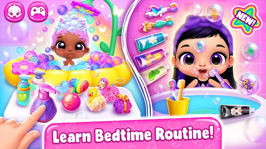 Giggle Babies - Toddler Care (Гигл Бебис)  [МОД Много денег] Screenshot 2