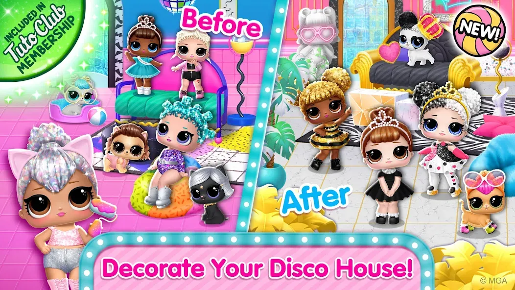 L.O.L. Surprise! Disco House  [МОД Бесконечные монеты] Screenshot 1