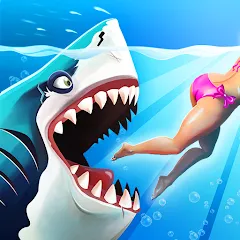 Скачать взлом Hungry Shark World (Хангри Шарк Ворлд)  [МОД Много денег] - последняя версия apk на Андроид