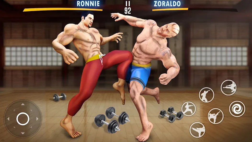 Kung Fu Heros: Fighting Game (упергеройский файтинг Кунгфуигры)  [МОД Бесконечные монеты] Screenshot 3