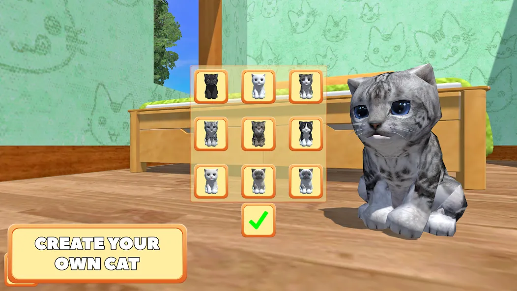 Cute Pocket Cat 3D - Part 2 (Сьют Покет Кэт 3Д)  [МОД Unlocked] Screenshot 1