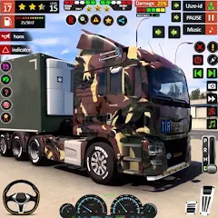 Скачать взломанную Army Truck Transport Game 2023  [МОД Unlimited Money] - стабильная версия apk на Андроид