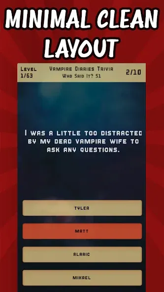 Vampire Diaries Quiz Trivia (Вампирские дневники викторина виктрия)  [МОД Unlocked] Screenshot 2