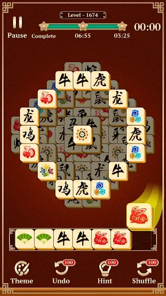 Mahjong Solitaire: 3 Tiles (Маджонг Классик)  [МОД Много денег] Screenshot 4