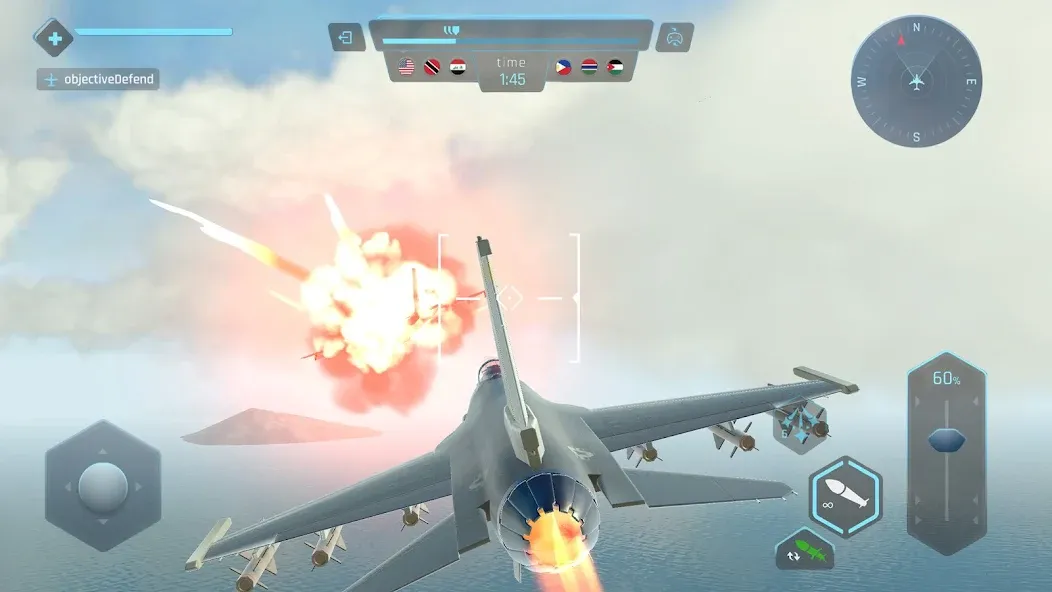 Sky Warriors: Airplane Games (Скай Ворриорс)  [МОД Бесконечные монеты] Screenshot 5