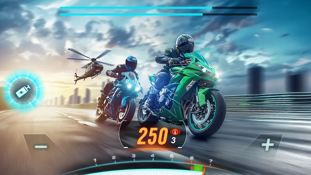 Motor Bike: Xtreme Races  [МОД Бесконечные деньги] Screenshot 1