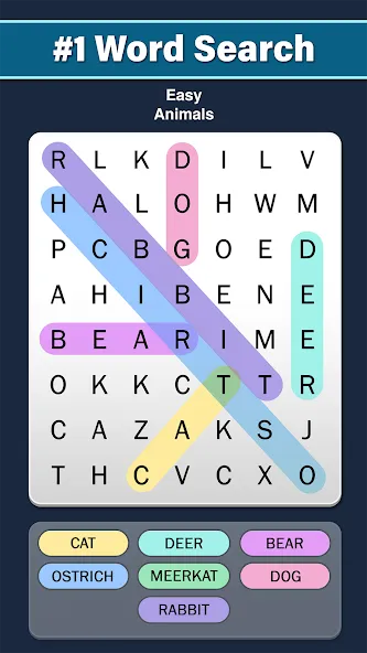 Word Search: Word Find (Ворд Срч)  [МОД Mega Pack] Screenshot 1