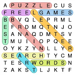 Взломанная Word Search: Word Find (Ворд Срч)  [МОД Mega Pack] - стабильная версия apk на Андроид