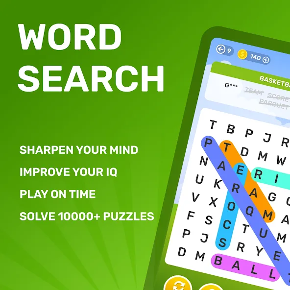 Word Search Puzzle Game  [МОД Много денег] Screenshot 1