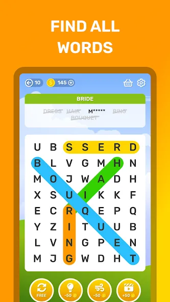 Word Search Puzzle Game  [МОД Много денег] Screenshot 2