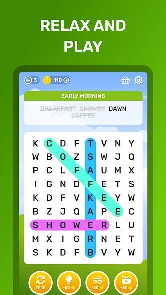 Word Search Puzzle Game  [МОД Много денег] Screenshot 5