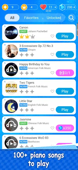 Magic Piano Music Tiles 2 (Магическое пианино Музыкальные плитки 2)  [МОД Много монет] Screenshot 3