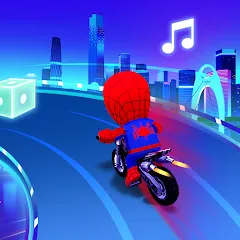 Скачать взломанную Beat Racing:Car&Music game (Бит Кар Гонки игра музыки )  [МОД Меню] - полная версия apk на Андроид