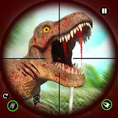 Скачать взломанную Dino Hunting Sniper Shooter 3D  [МОД Бесконечные деньги] - последняя версия apk на Андроид