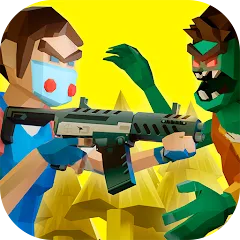 Взломанная Two Guys & Zombies 3D: Online  [МОД Mega Pack] - полная версия apk на Андроид