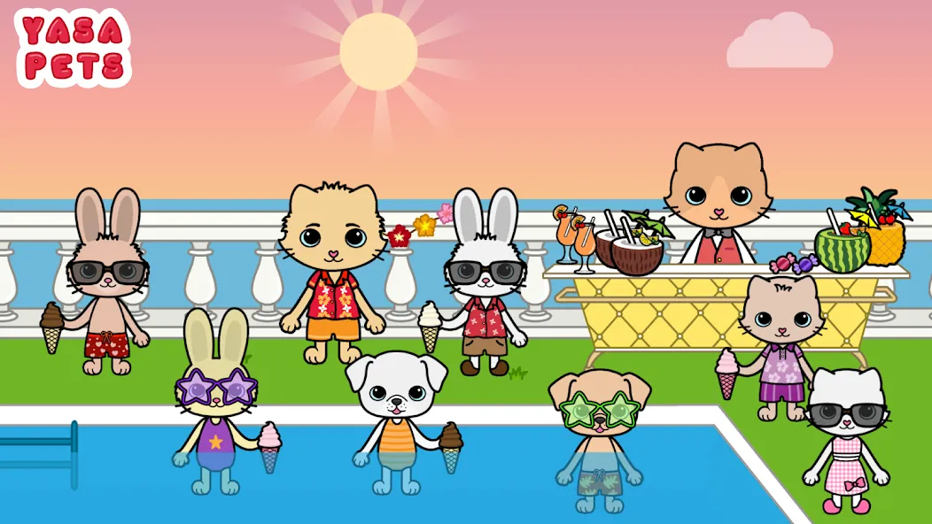 Yasa Pets Vacation (Яса Петс Вакейшн)  [МОД Бесконечные монеты] Screenshot 3