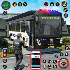 Взломанная City Bus Simulator Bus Game 3D (Полицейский автобус симулятор)  [МОД Unlimited Money] - полная версия apk на Андроид