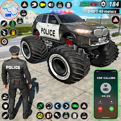 Взломанная Police Monster Truck Car Games  [МОД Unlimited Money] - полная версия apk на Андроид